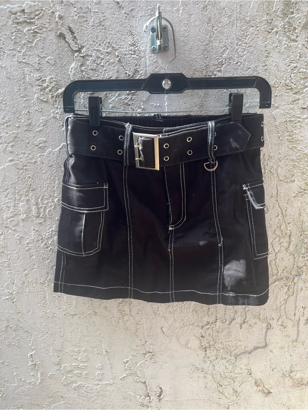Charlotte Russe Vintage Black Y2K Whimsigoth Grunge Skater Punk Mini Skirt Sz S